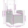 vidaXL Ensemble de salle &agrave; manger pour jardin 7 pcs Gris polyrotin