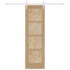 vidaXL Porte coulissante ORKDAL Marron 61 x 198,5 cm Pin massif