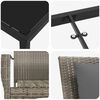 vidaXL Ensemble de salle &agrave; manger pour jardin 7 pcs Gris polyrotin