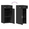 vidaXL Buffet noir 40x42,5x93 cm bois d'ing&eacute;nierie