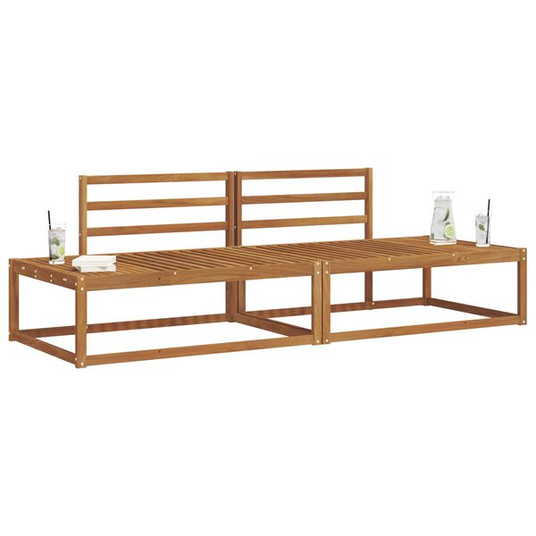 vidaXL Ensemble de canap&eacute;s d'ext&eacute;rieur 2 Pi&egrave;ce Naturel