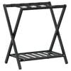 vidaXL Porte-bagages noir 68x38x58 cm bambou