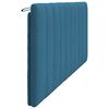 vidaXL Coussin de t&ecirc;te de lit Hanko bleu 200 cm velours