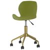 vidaXL Chaise pivotante de salle &agrave; manger Vert clair Velours