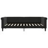 vidaXL Lit de repos sans matelas noir 90x200 cm velours
