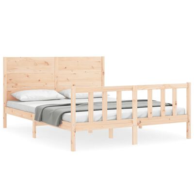 vidaXL Cadre de lit sans matelas bois de pin massif