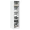 vidaXL Garde-robe Blanc 50x50x200 cm Bois d'ing&eacute;nierie