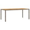 vidaXL Ensemble de salle &agrave; manger pour jardin 7 pcs Gris polyrotin