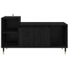 vidaXL Meuble TV Ch&ecirc;ne noir 100 x 35 x 55 cm Bois d'ing&eacute;nierie
