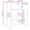 vidaXL Meuble mural Ch&ecirc;ne noir 69,5 x 34 x 90 cm Bois d'ing&eacute;nierie