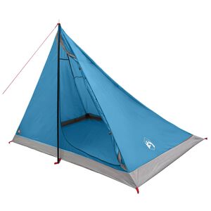 vidaXL Tente de randonn&eacute;e 4 personne Bleu