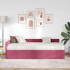 vidaXL Cadre de lit d'angle avec matelas Autre 2 pcs Vert Velours