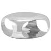 vidaXL Table basse Aluminium moul&eacute; 70x70x32 cm Argent&eacute;