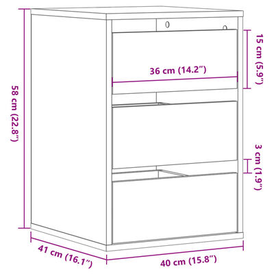 vidaXL Commode d'angle noir 40x41x58 cm bois d'ingénierie