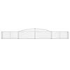 vidaXL Paniers &agrave; gabions arqu&eacute;s 15 pcs 400x50x40/60 cm Fer galvanis&eacute;