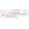 vidaXL Lit de jour sans matelas blanc 80x200 cm bois de pin massif