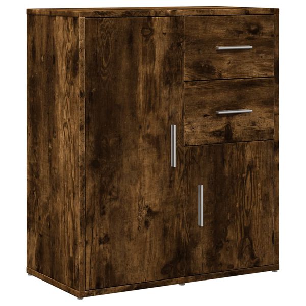 vidaXL Buffet ch&ecirc;ne fum&eacute; 60x31x70 cm bois d'ing&eacute;nierie