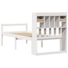 vidaXL Lit biblioth&egrave;que sans matelas blanc 90x190cm bois de pin massif