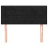 vidaXL Tête de lit Noir 80x5x78/88 cm Velours