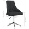 vidaXL Chaises pivotantes &agrave; manger lot de 4 Noir Tissu