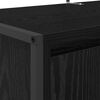 vidaXL Cabinet &agrave; chaussures avec stockage Ch&ecirc;ne noir 79 x 36 x 100 cm