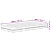 vidaXL Lit de jour avec matelas cire marron 80x200 cm bois pin massif