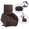 vidaXL Fauteuil inclinable marron similicuir