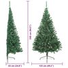 vidaXL Sapin de No&euml;l artificiel pr&eacute;-&eacute;clair&eacute; Vert 240 cm PVC
