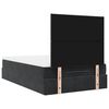 vidaXL Cadre de lit ottoman avec matelas noir 120x190 cm velours