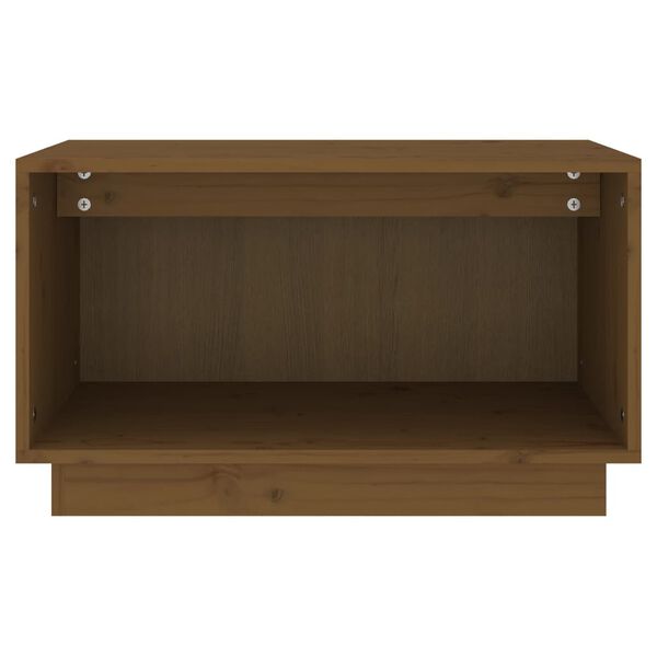 vidaXL Meuble TV Marron miel 60x35x35 cm Bois de pin massif