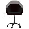 vidaXL Chaises pivotantes &agrave; manger lot de 4 noir velours