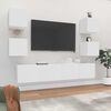 vidaXL Ensemble de meubles TV 6 pcs Blanc Bois d'ing&eacute;nierie