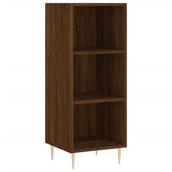 vidaXL Buffet ch&ecirc;ne marron 34,5x32,5x90 cm bois d'ing&eacute;nierie