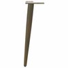 vidaXL Pieds de table basse coniques 4 pi&egrave;ces Acier naturel 42-43 cm Acier