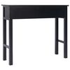vidaXL Table console Noir 90 x 30 x 77 cm Bois