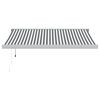 vidaXL Auvent r&eacute;tractable anthracite/blanc 3x2,5 m tissu et aluminium