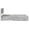 vidaXL Cadre de lit Gris b&eacute;ton 120 x 200 cm Bois d'ing&eacute;nierie
