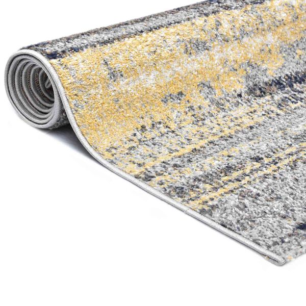 vidaXL Tapis Gris 120 x 170 cm Poly&eacute;thyl&egrave;ne