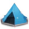 vidaXL Tente de camping tipi 4 personnes bleu imperm&eacute;able