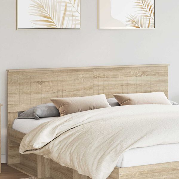 vidaXL T&ecirc;te de lit Ch&ecirc;ne Sonoma 180 cm Bois d'ing&eacute;nierie