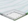 vidaXL Surmatelas Blanc et vert 80 x 200 cm Tissu Jacquard