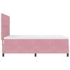 vidaXL Lit &agrave; ressort LED avec matelas Rose 160 x 200 cm Velours