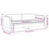 vidaXL Lit de jour avec matelas gris fonc&eacute; 80x200 cm tissu