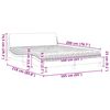 vidaXL Lit avec matelas Dover vert fonc&eacute; 160x200 cm velours