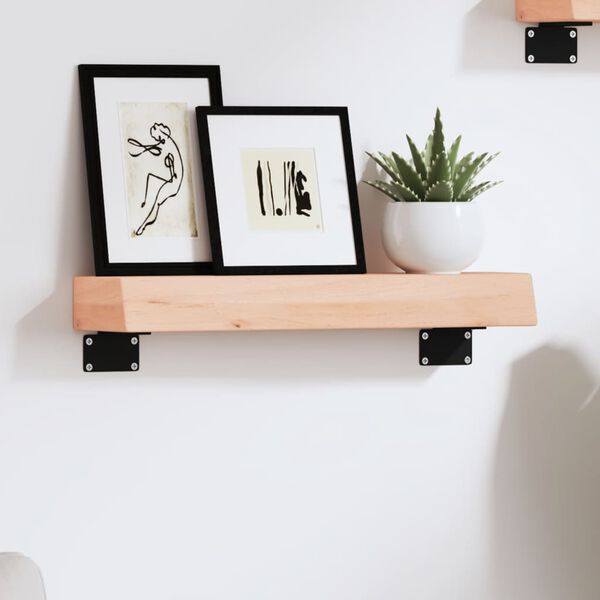 vidaXL &Eacute;tag&egrave;re murale 40x10x6 cm bois de ch&ecirc;ne massif non trait&eacute;