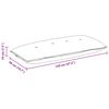 vidaXL Coussin de Dos Vert fonc&eacute; 120 x 19 x 50 cm tissu
