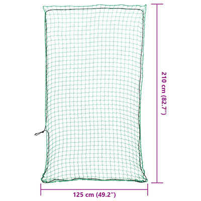 vidaXL Filet pour remorque avec corde élastique blanc 2,1x1,25 m PP