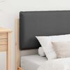 vidaXL Cadre de lit avec t&ecirc;te de lit rembourr&eacute;e Gris fonc&eacute; 80 x 200 cm
