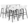 vidaXL Ensemble de bar 7 pcs Blanc