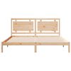 vidaXL Cadre de lit extra long sans matelas 180x220 cm bois massif